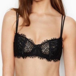 Victoria’s Secret Dream Angels Wicked Unlined Lace-up Balconette Bra 36C